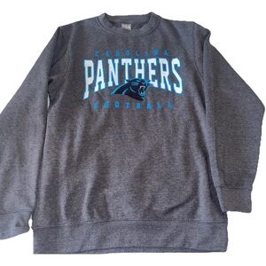 NFL Carolina Panthers Men's Gray Long Sleeve Crew Sweatshirt